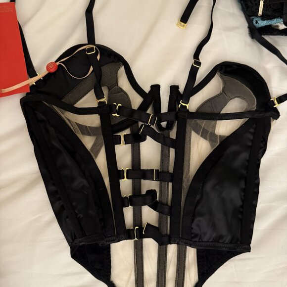 NWT God Save Queens Silk Corset - Picture 3 of 4